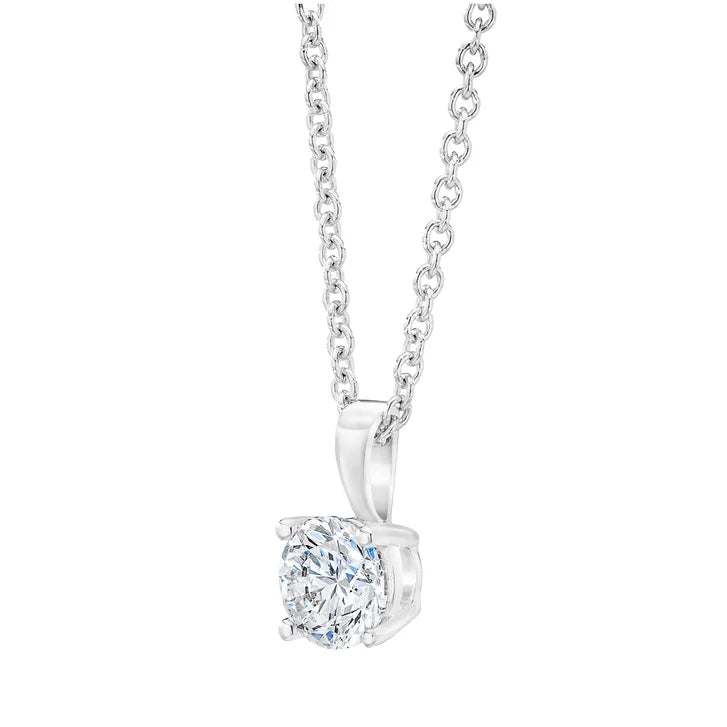 Round Brilliant Diamond Solitaire Pendant (0.50 ct)