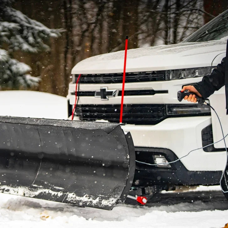 DK2 Everest 88 in. x 22 in. Custom-Mounted Hydraulic Snow Plow with Light Kit