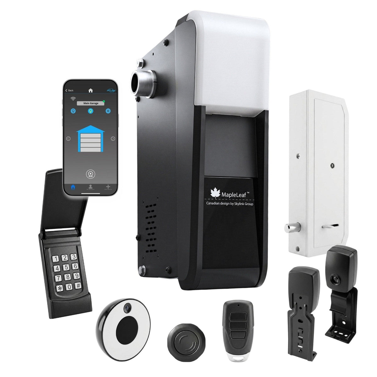 Skylink Side Wall Mount Garage Door Opener with built-in Wi- Fi and LED, for Residential Sectional Garage Doors
