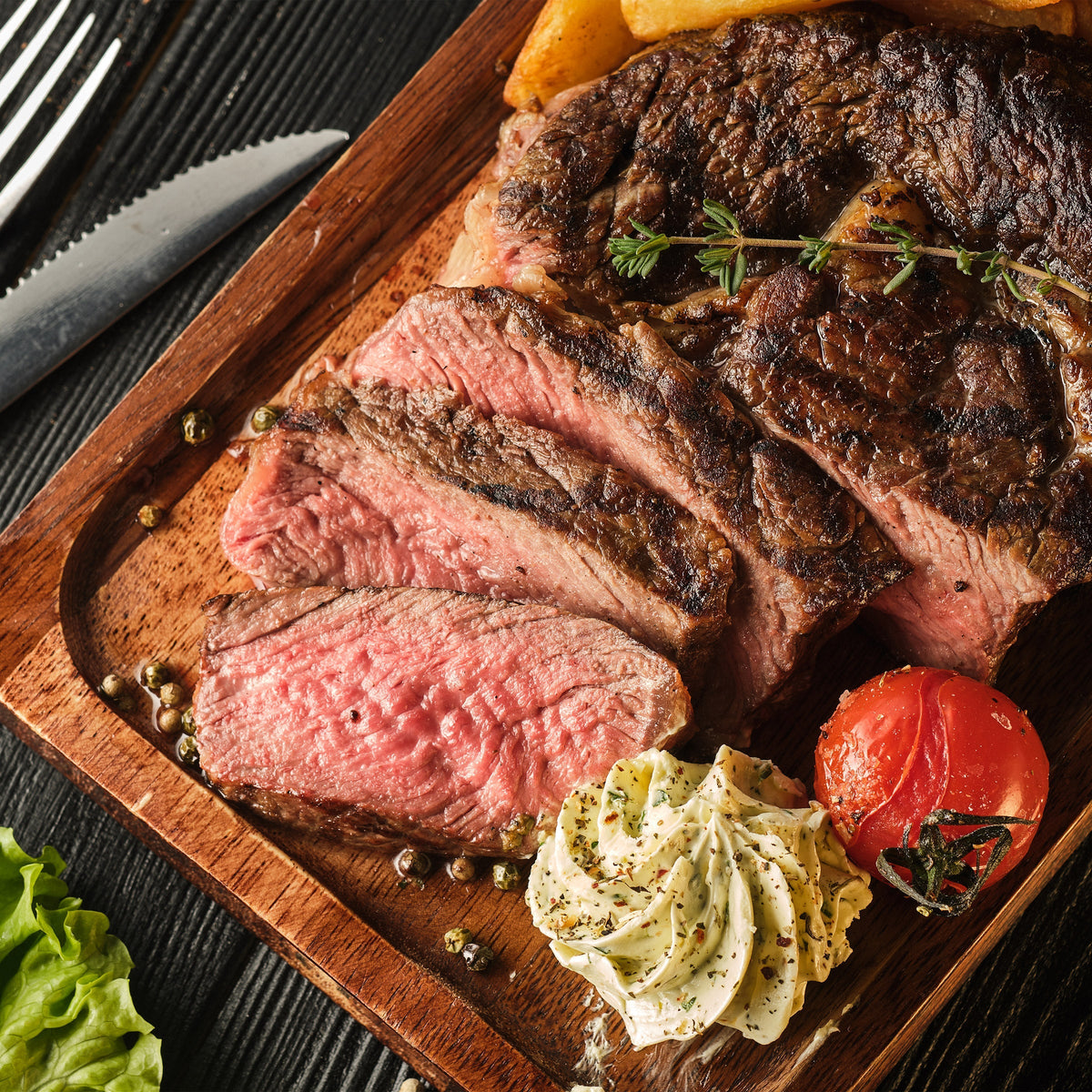 Butchers Hook AAA Ribeye Steaks, 20 oz
