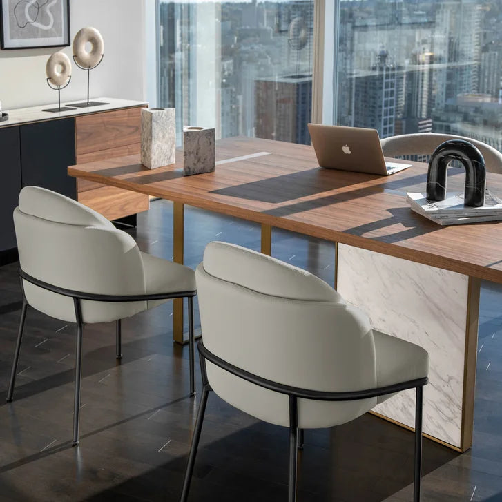 Rove Concepts Angelo Black and Taupe (Trento) Dining Chair, 2-pack
