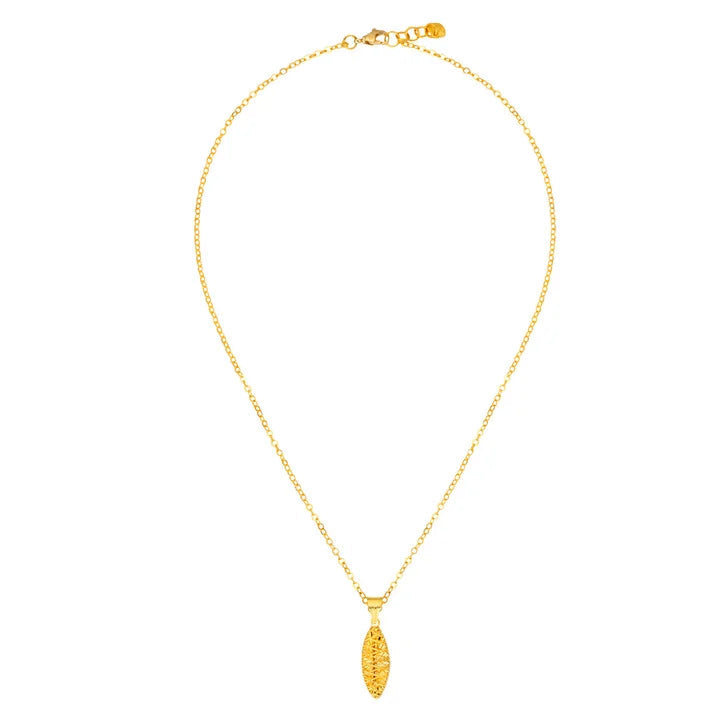 Leaf Pendant in 24-kt Yellow Gold