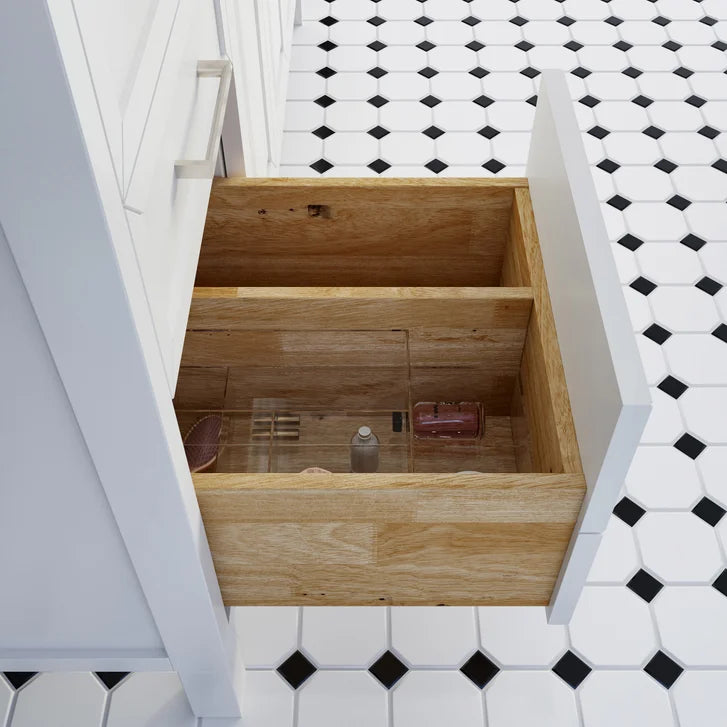 Studio Bathe Thomson II Vanity in White Finish with Engineered Stone Countertop