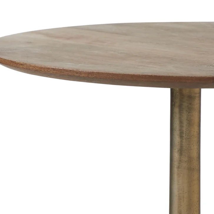 Rantus End Table with Mango Wood Top