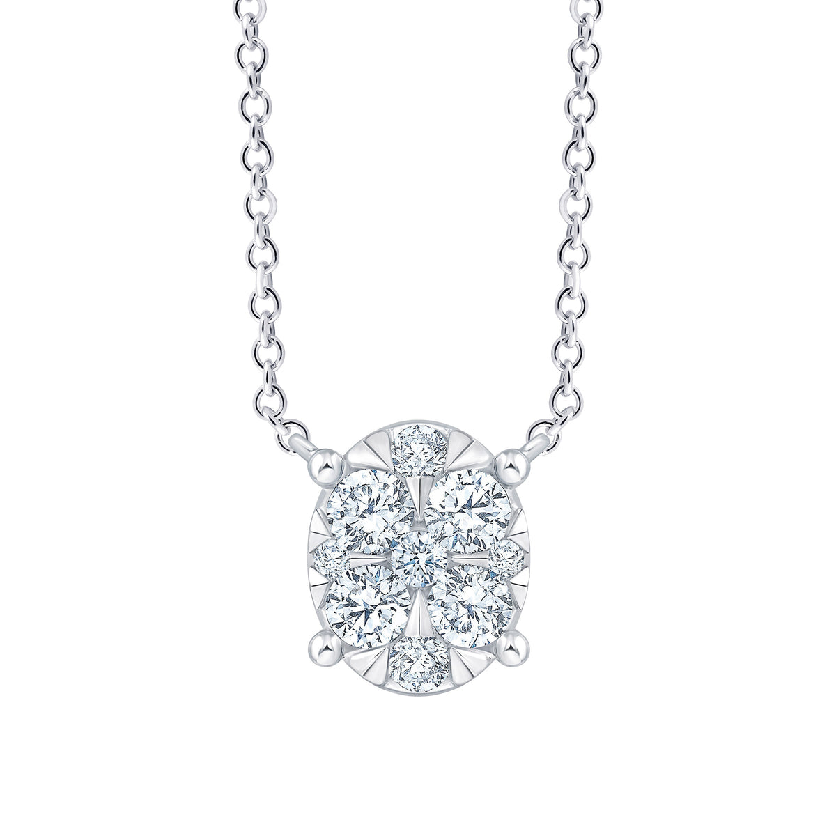 Round Brilliant Diamond Necklace (0.40 ctw)