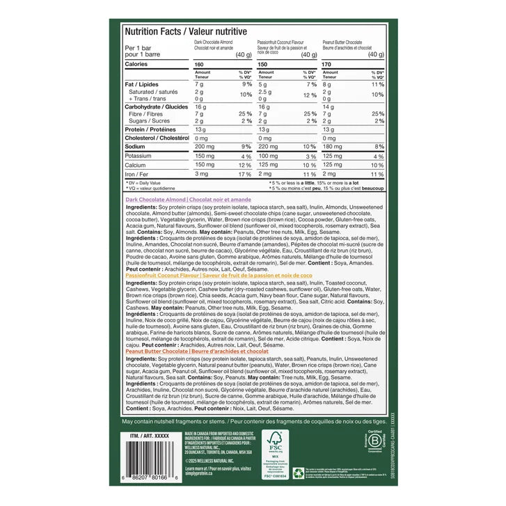 Simply Protein Crispy Snack Bars, 18 × 40 g