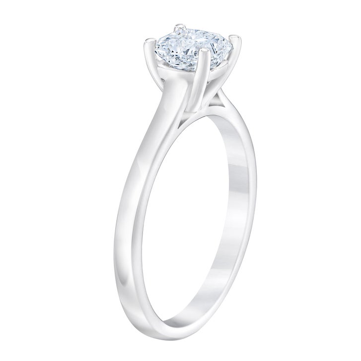 Cushion Cut Diamond Solitaire Ring (1.00 ct)