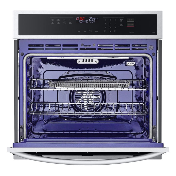 LG 30 in 4.7 cu ft. Stainless Steel Electric Single Door Convection Wall Oven with Air Fry