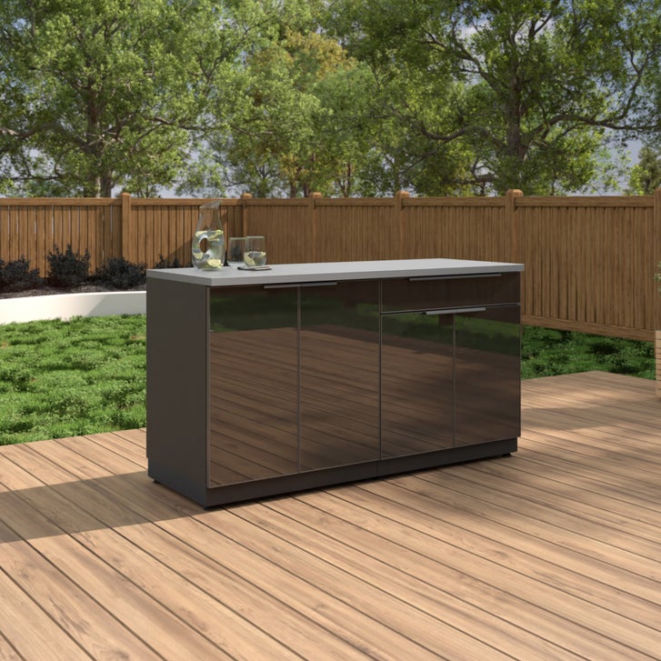 NewAge Products 3-piece Outdoor Kitchen Alumininum, Black
