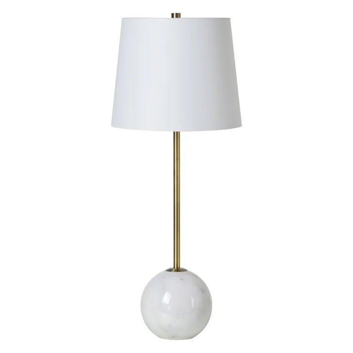 Naomi Marble and Iron Table Lamp, 2-pack