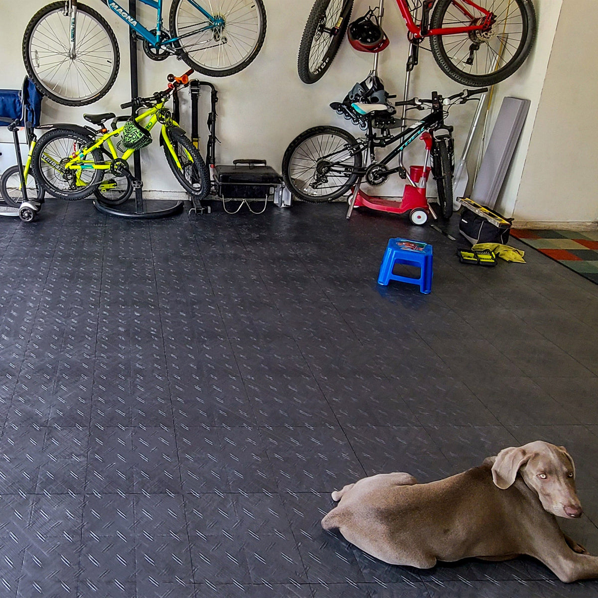 MotoFloor Garage Floor Modular Tiles - Charcoal