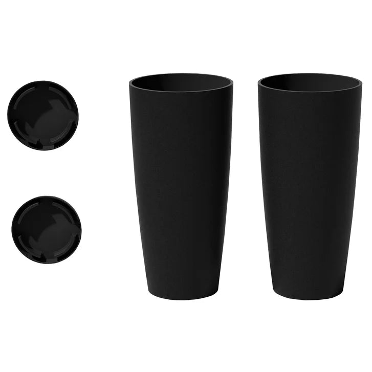 Veradek 28 in. Round Planter, 2-pack