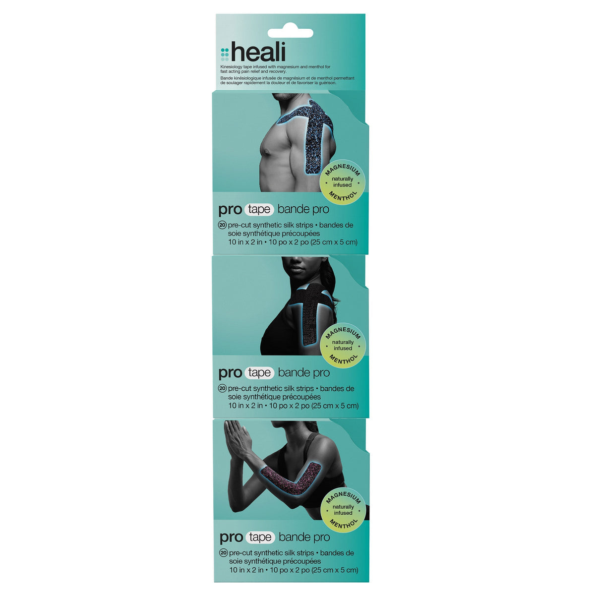 Heali Pro Sports Tape, 3 x 20 strips