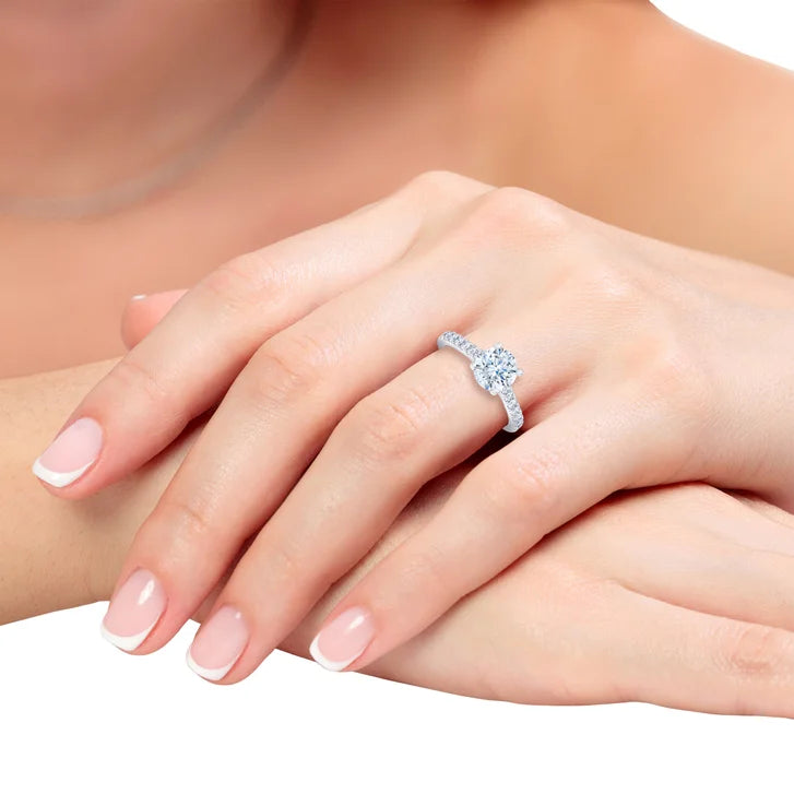 2.15 ctw Round Brilliant Cut, Clarity VVS2, Colour G, Diamond Engagement Ring