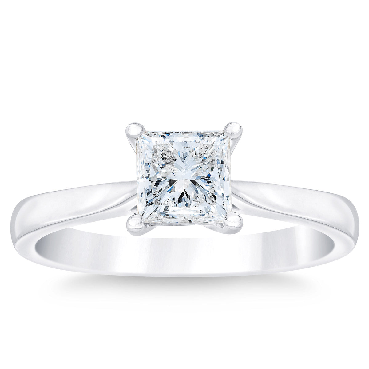 Princess Cut Diamond Solitaire Ring (1.00 ct)