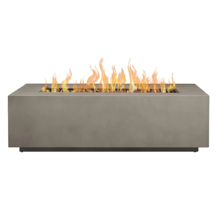 Real Flame Aegean Steel 50 in. Rectangle Fireplace