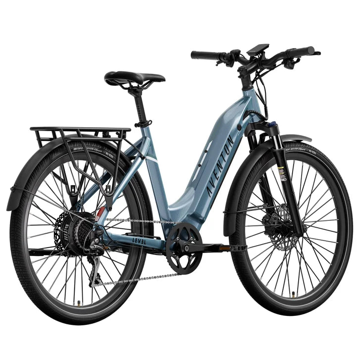 Aventon Level 2.5 Commuter Step Through E Bike, with Turn Signals, 96 km Max Range