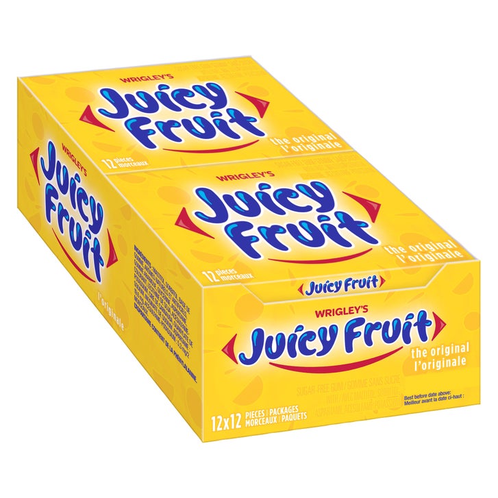 Juicy Fruit The Original Gum, 12 × 12 pieces