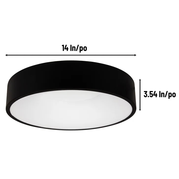 Luminus 14 in. LED Inverted Flush Mount