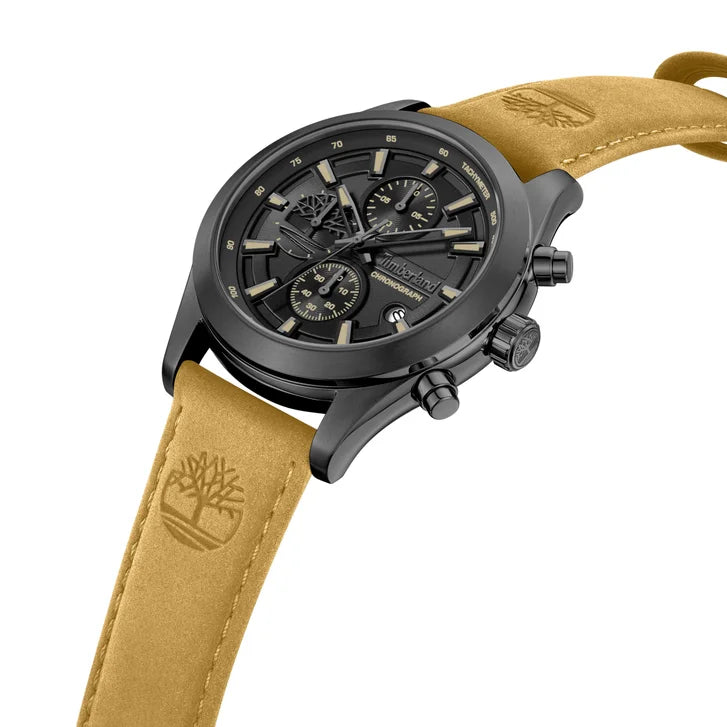Timberland Black Dial Dual Time Men's Watch