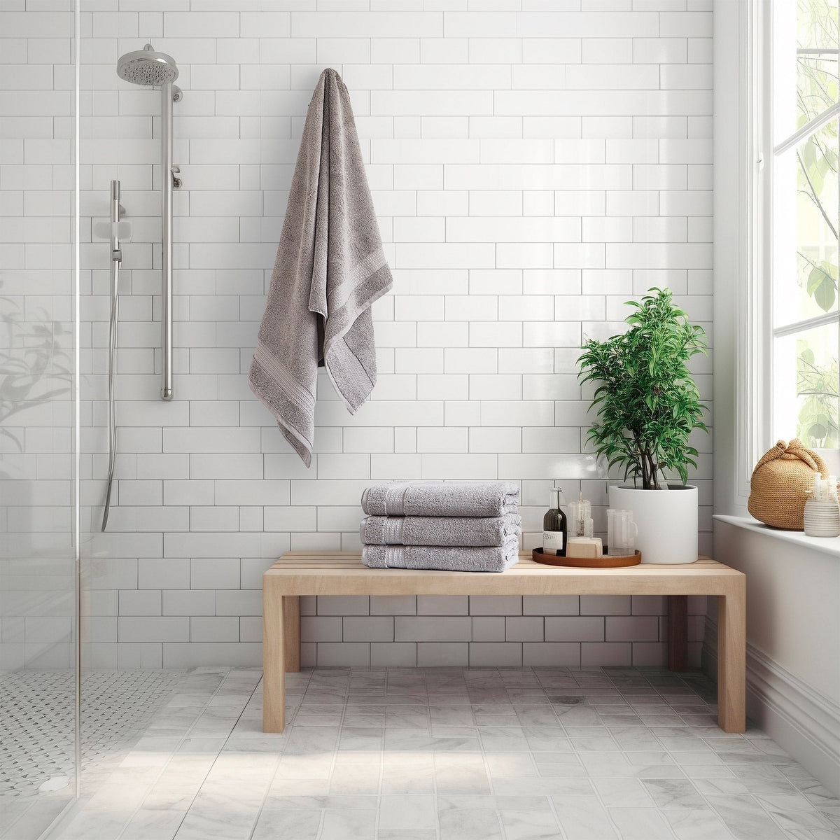 Serene Home Collection Bath Towel, 4-pack