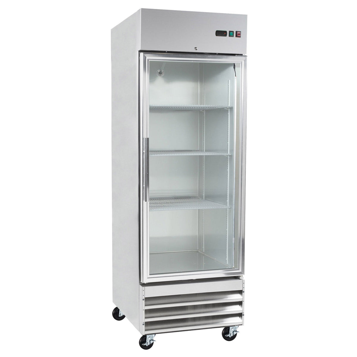 Eurodib 29 in. 23 cu ft. Commercial Reach-In Glass Door Refrigerator