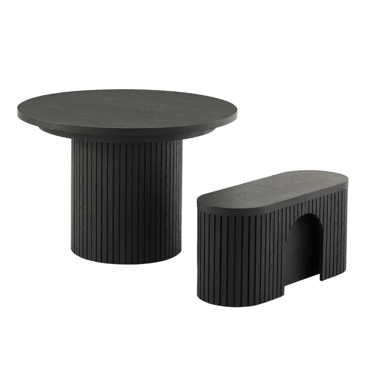 Round Transformer Table with Bench