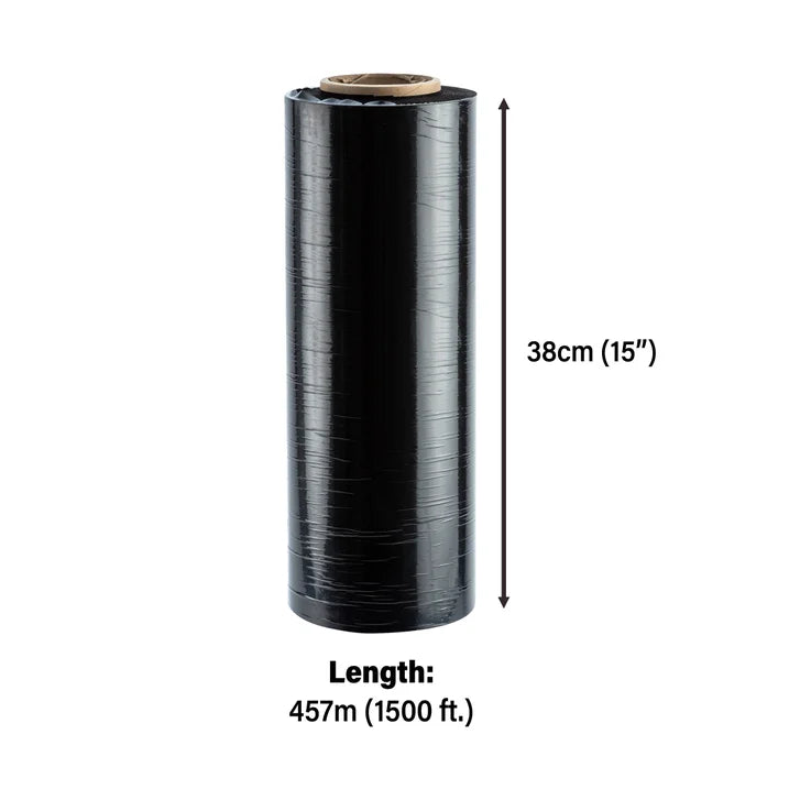 Sigma High Performance Black Pallet Wrap Shipping Stretch Film, 4-pack