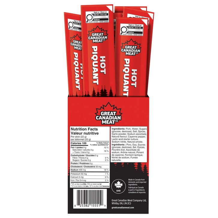 Great Canadian Meat Pepperoni Sticks, 72 × 22 g