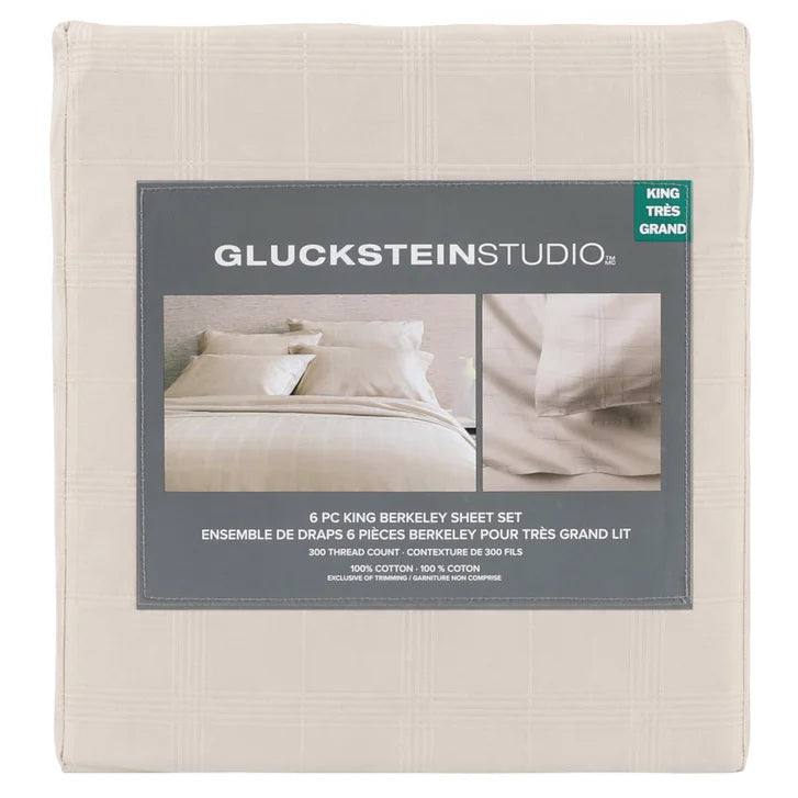 GlucksteinStudio Berkeley Sheet Set, 6-piece