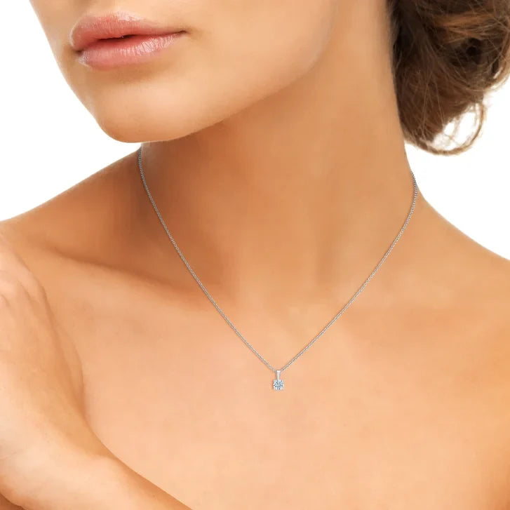 Round Brilliant Diamond Solitaire Pendant (0.50 ct)