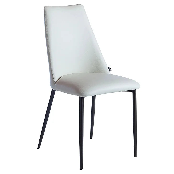 Peressini Flore Beige Dining Chair with Brown Metal Frame, 2-pack, Made in Italy