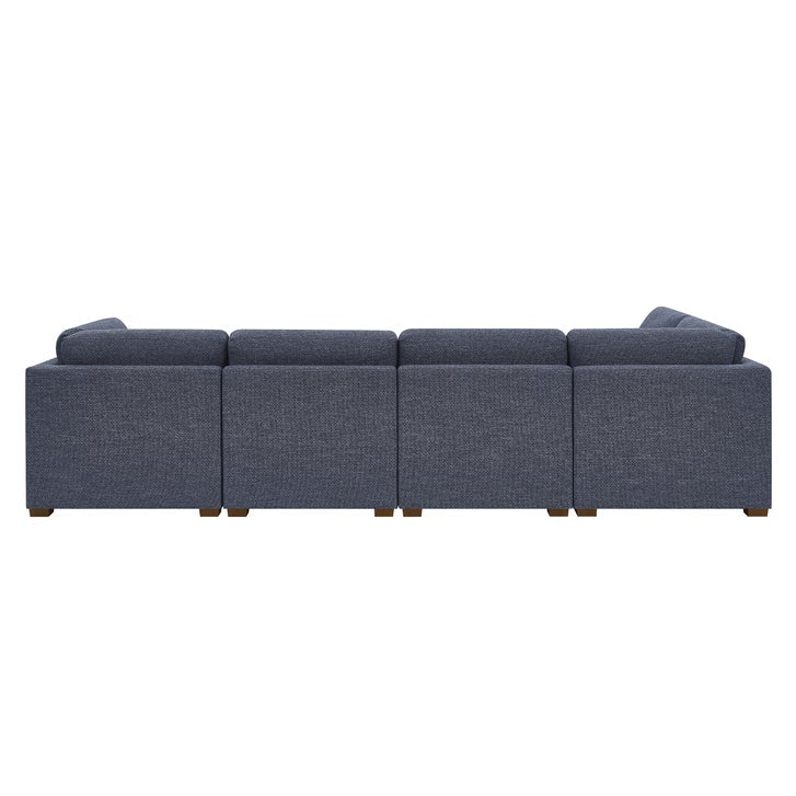 Thomasville Tisdale 6-piece Fabric Sectional with Storage Ottoman