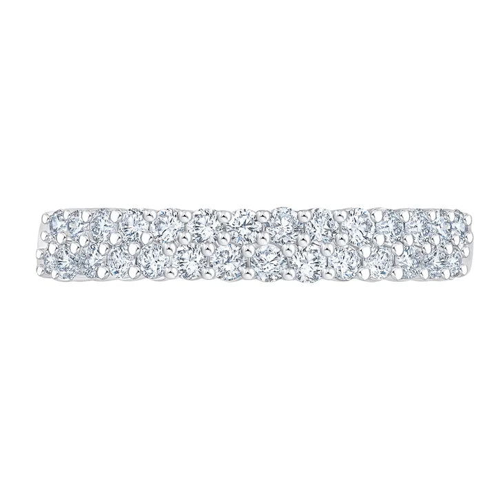 Round Brilliant Diamond Two Row Band (0.50 ctw)