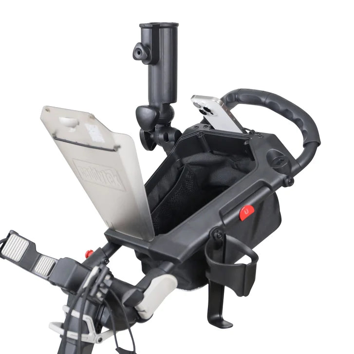 Caddytek - Auto fold/unfold Compact 3 Wheel Golf Push Cart with Cooler Bag