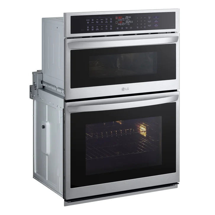LG 6.4 cu ft. Stainless Steel Electric True Convection Double Wall Oven with Air Fry
