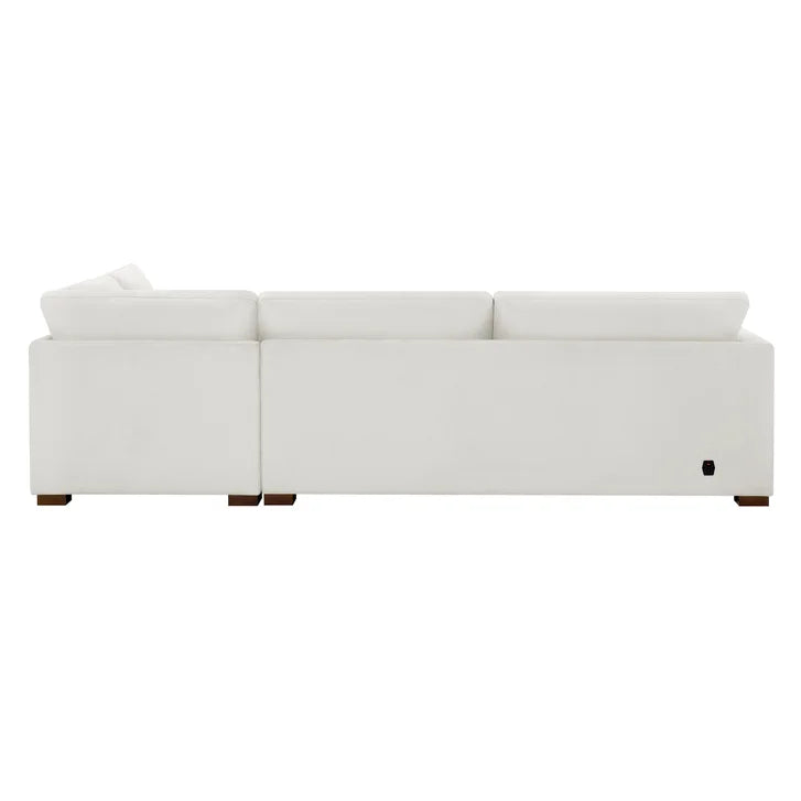 Thomasville Miles 2-piece Fabric Right-hand Facing Sectional with Power Footrests