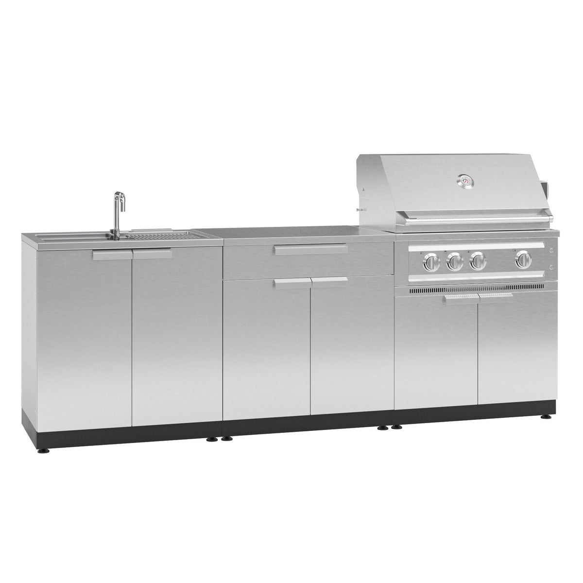 NewAge Products 5-piece Outdoor Kitchen Stainless Steel Set - Propane Gas
