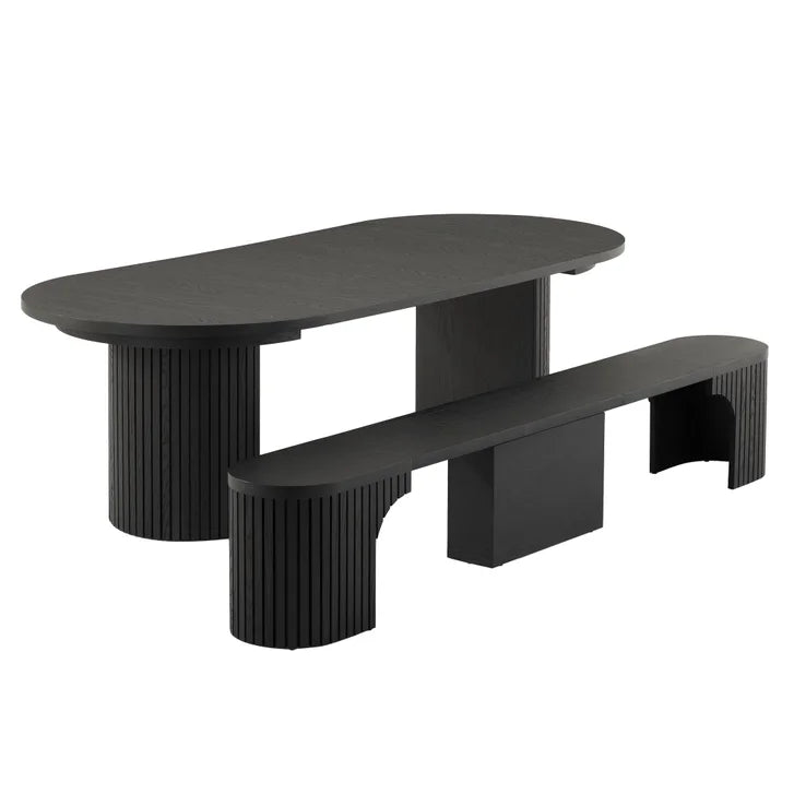Round Transformer Table with Bench