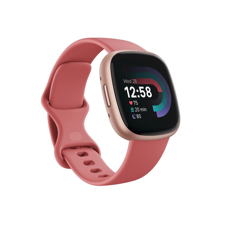 Google Fitbit Versa 4 Smartwatch GPS with two charging cables