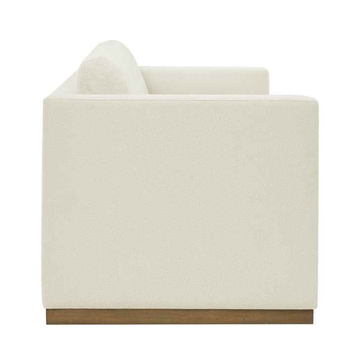 Henredon Fabric Sofa with Wood Base