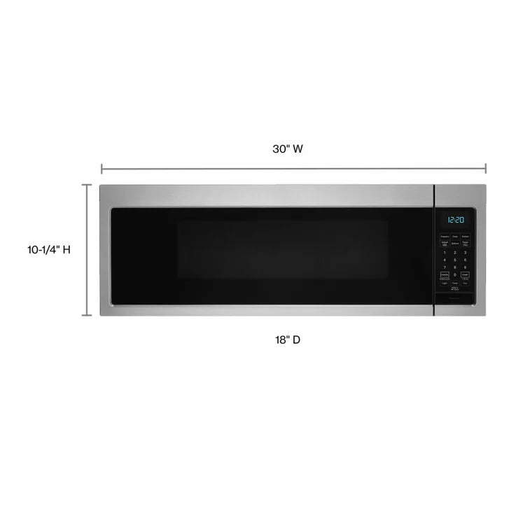 Whirlpool 1.1 cu ft. Over-the-Range Low Profile Microwave Hood Combination - 360 CFM