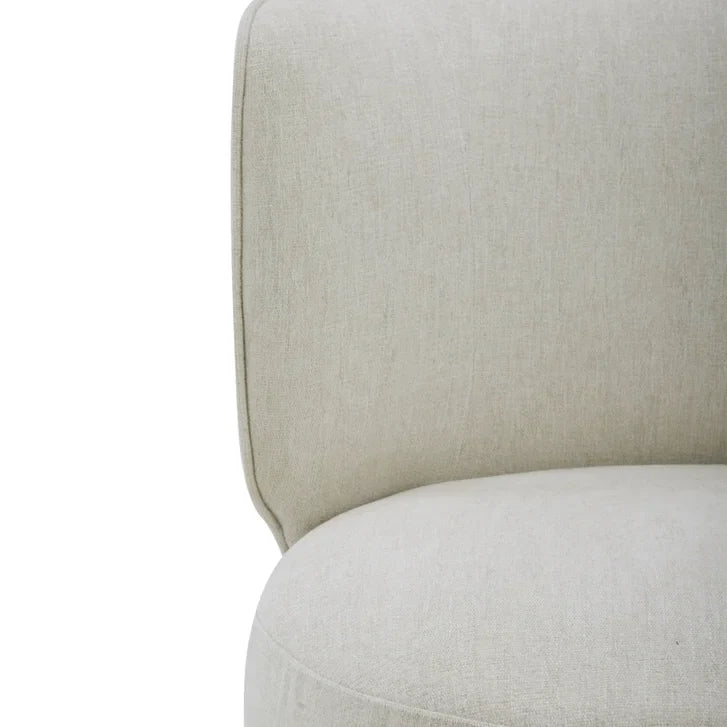 Aiden & Ivy Armless Dining Chair with Casters