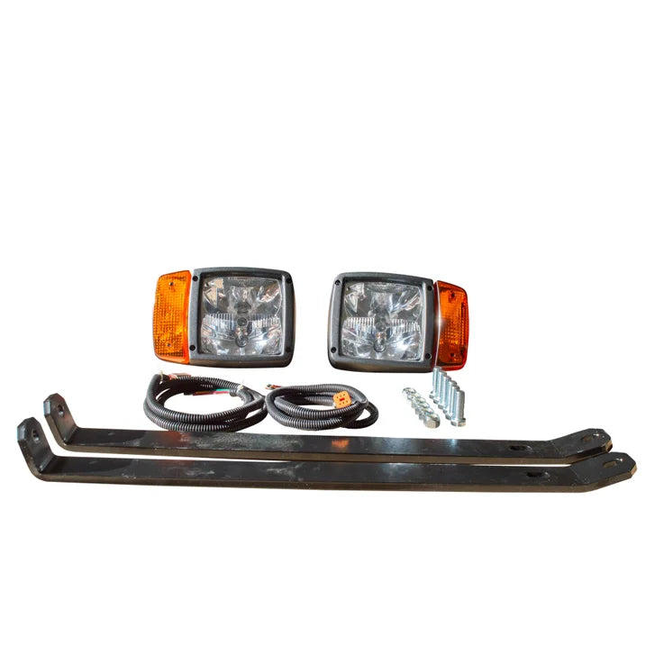 DK2 Everest 88 in. x 22 in. Custom-Mounted Hydraulic Snow Plow with Light Kit
