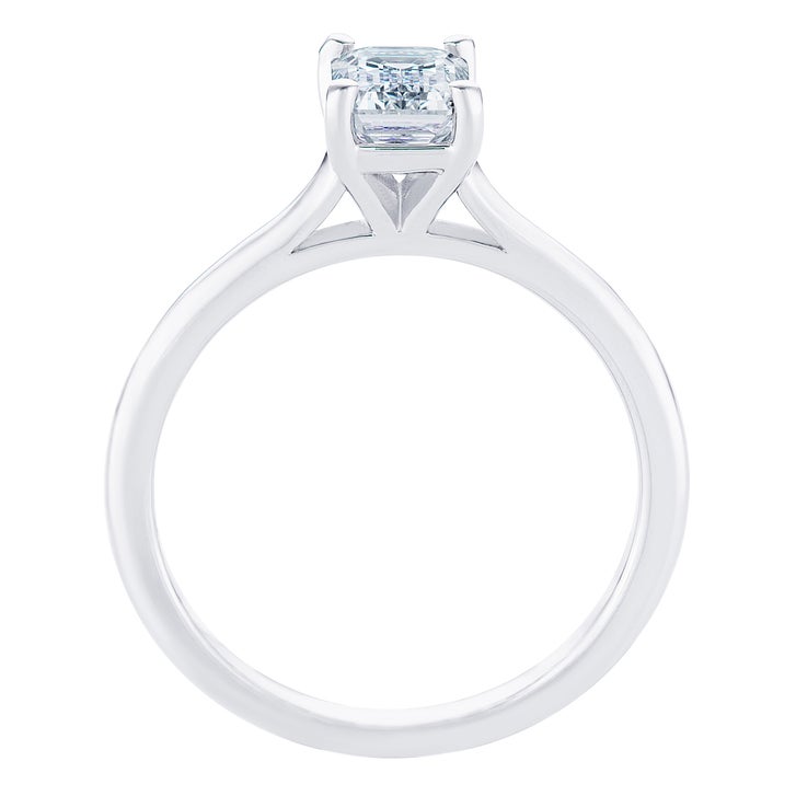 1.00 ct Emerald Cut, Clarity VVS2, Colour H, Solitaire Diamond Ring