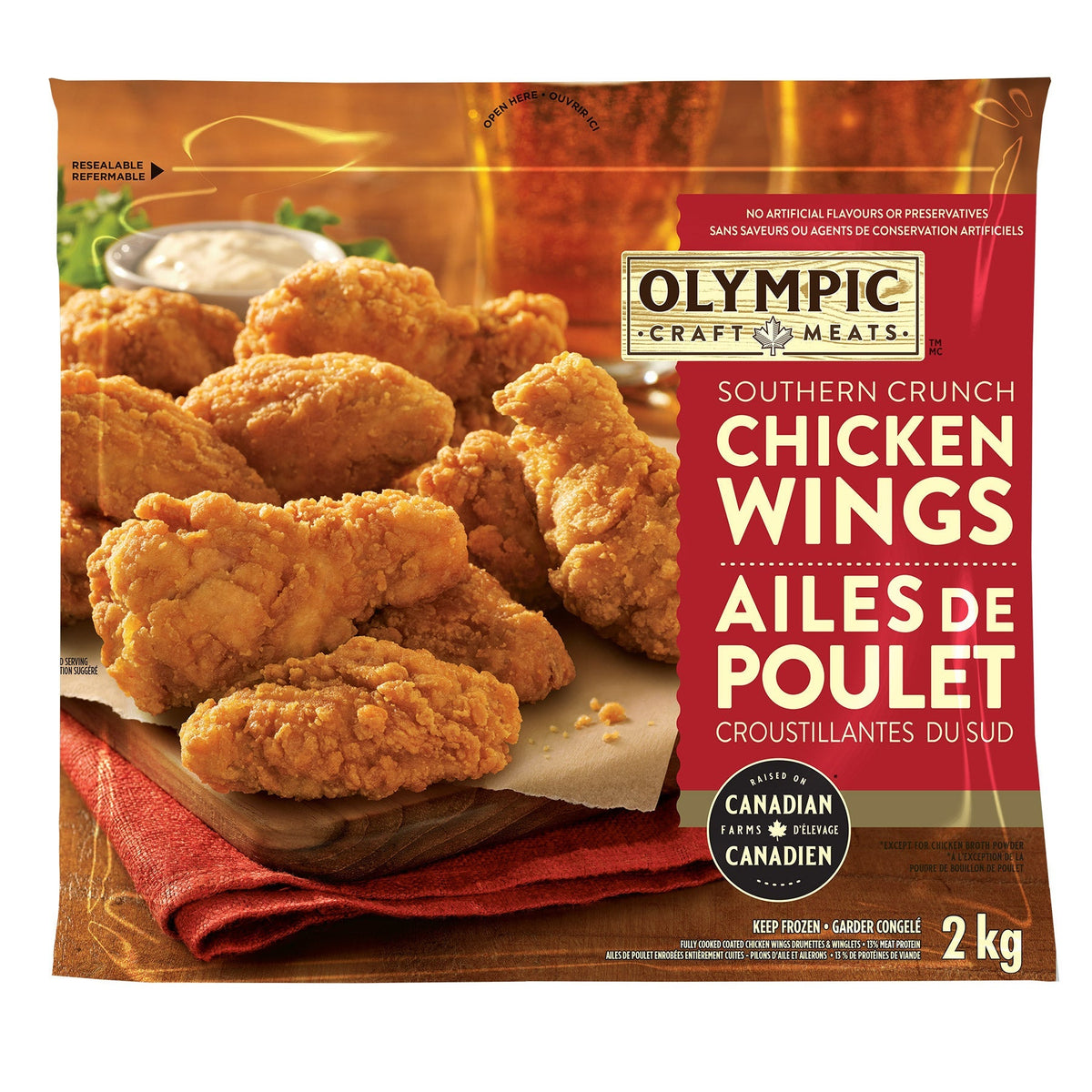 Olympic Southern Crunch Chicken Wings, 2 kg