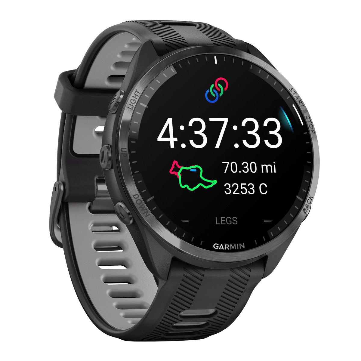 Garmin Forerunner 965 Smartwatch, includes USB-C and USB-A Charging Cables