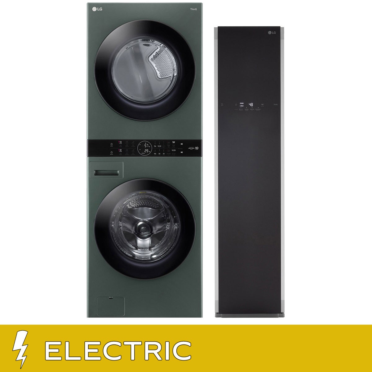 LG Laundry Bundle WashTower with 5.2 cu ft. Steam Washer and 7.4 cu ft. Electric Steam Dryer and Styler Steam Closet