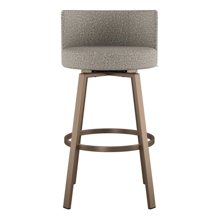 Amisco Cristina Swivel Counter Stool, Bronze Metal Frame