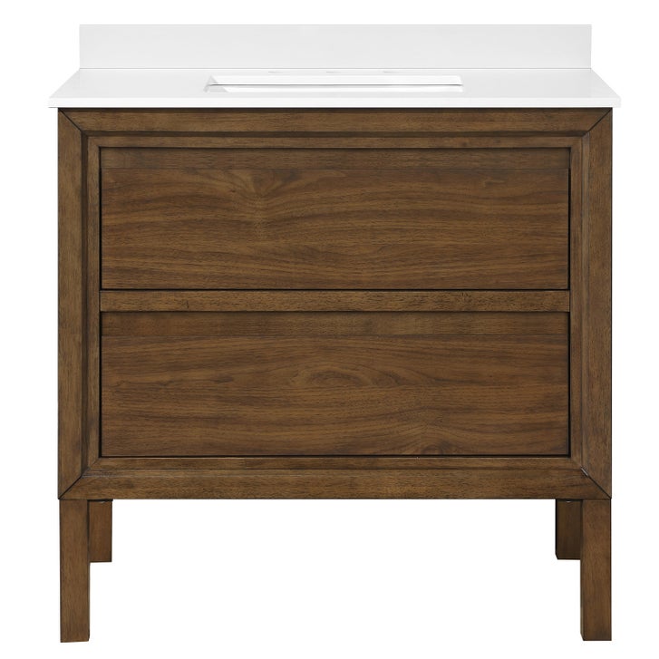 OVE Decors Tino Vanity in Pistachio Finish with Quartz Countertop